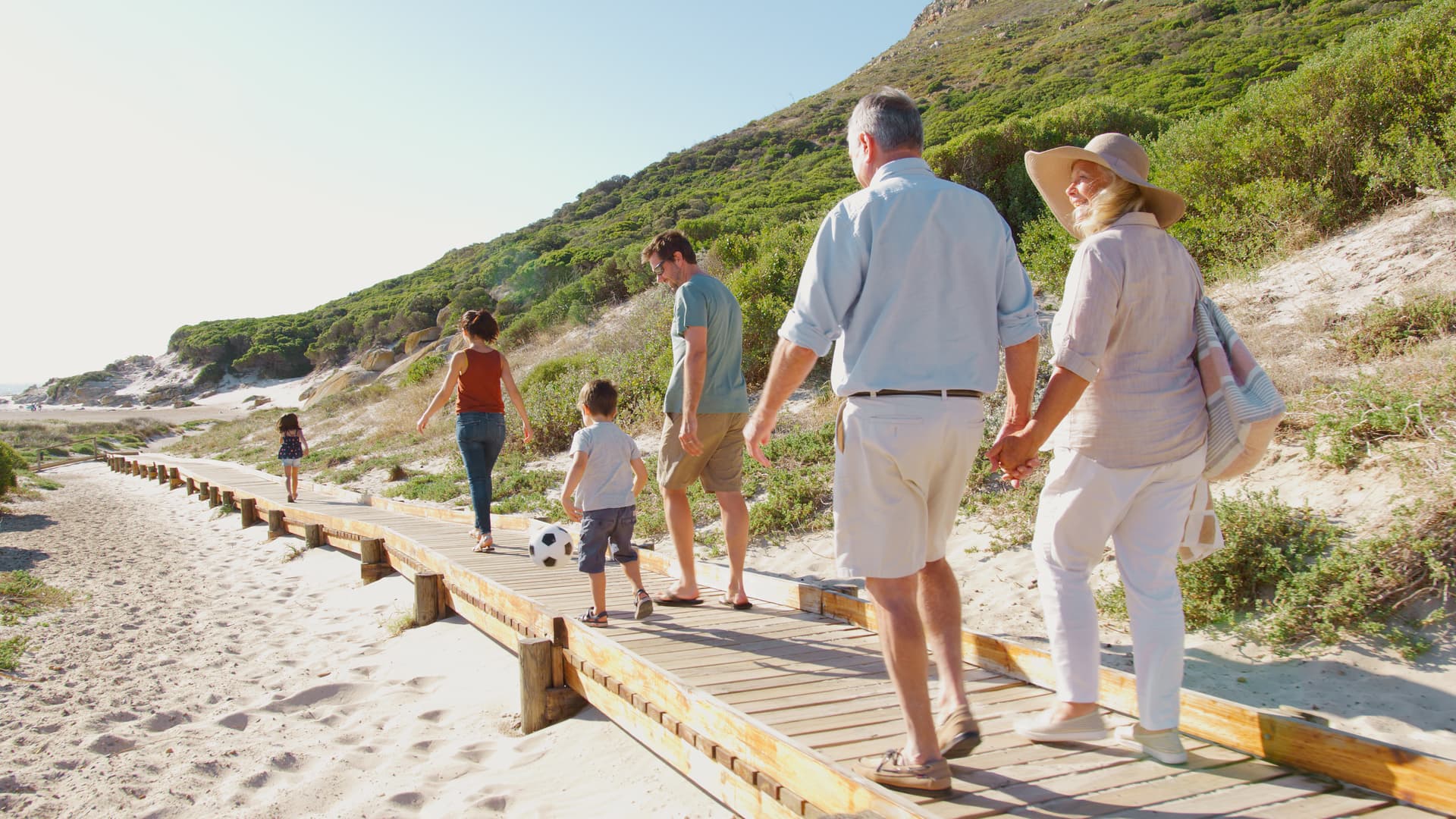 Coastal boardwalk